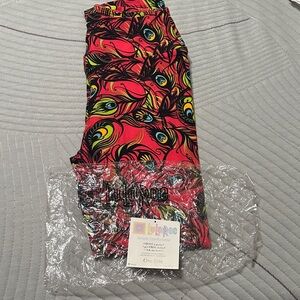 LuLaRoe Colorful Peacock Leggings (NEW) UNICORN